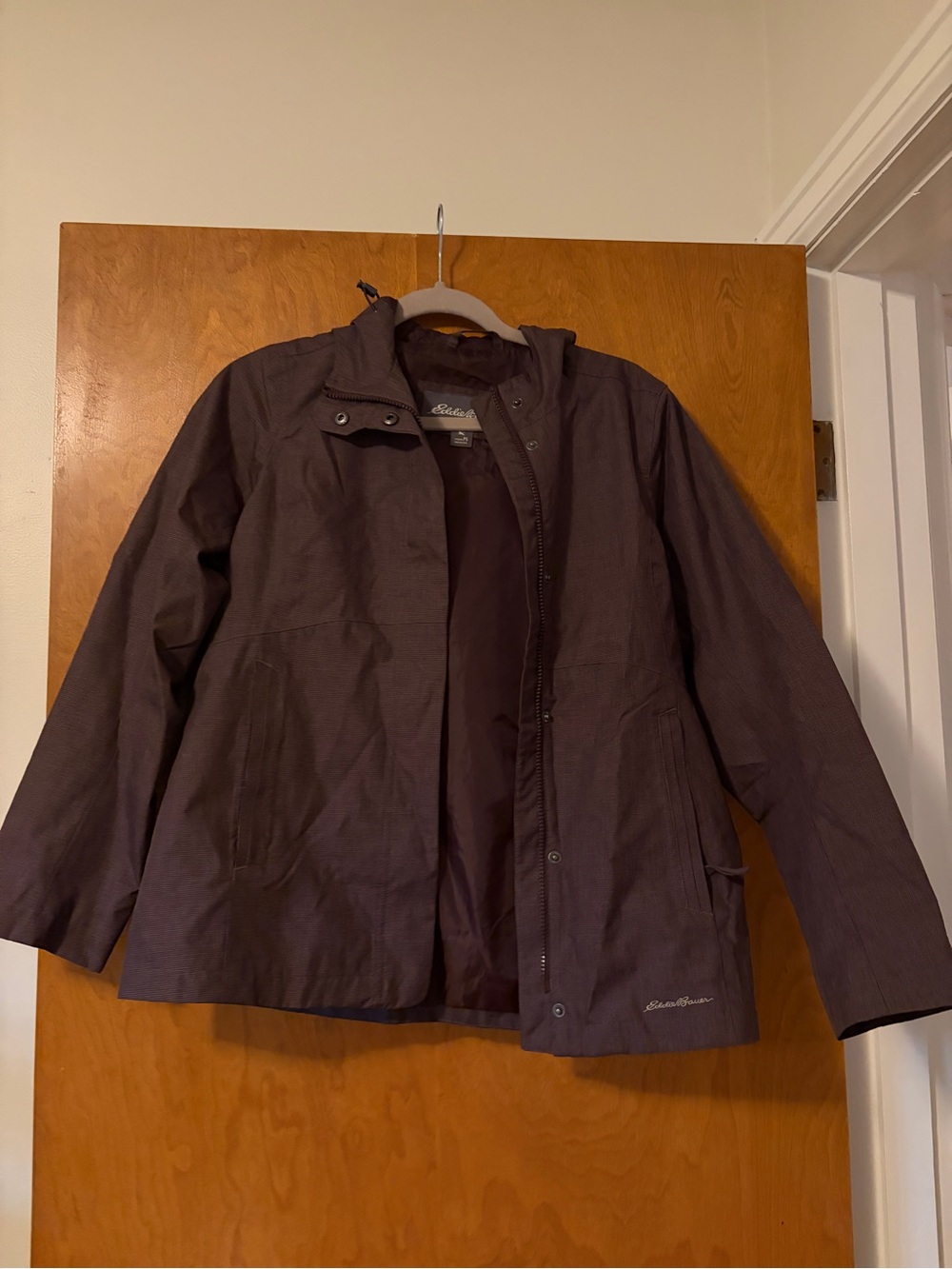 Eddie Bauer Brown Utility Jacket with Snap Placket